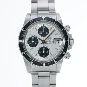 TUDOR Chronotime early model antique kamaboko case 94210 Silver/Black/Noir m...